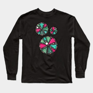 Winter Forest - Christmas Themed Starry Night Long Sleeve T-Shirt